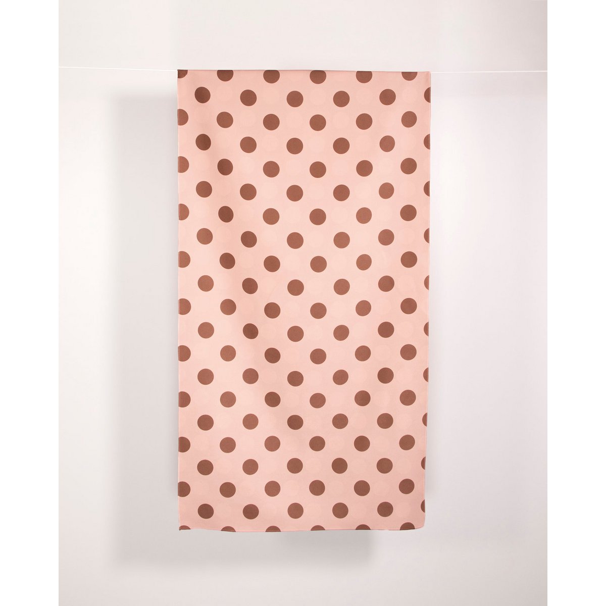 Towel Dots Chestnut Brown