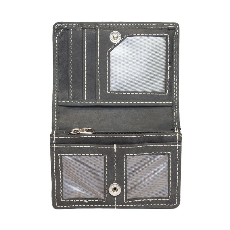 Cartera Mujer Mini Buffalo Leather - Cartera Mujer Extra Pequeña En 3 Colores Buffalo Leather