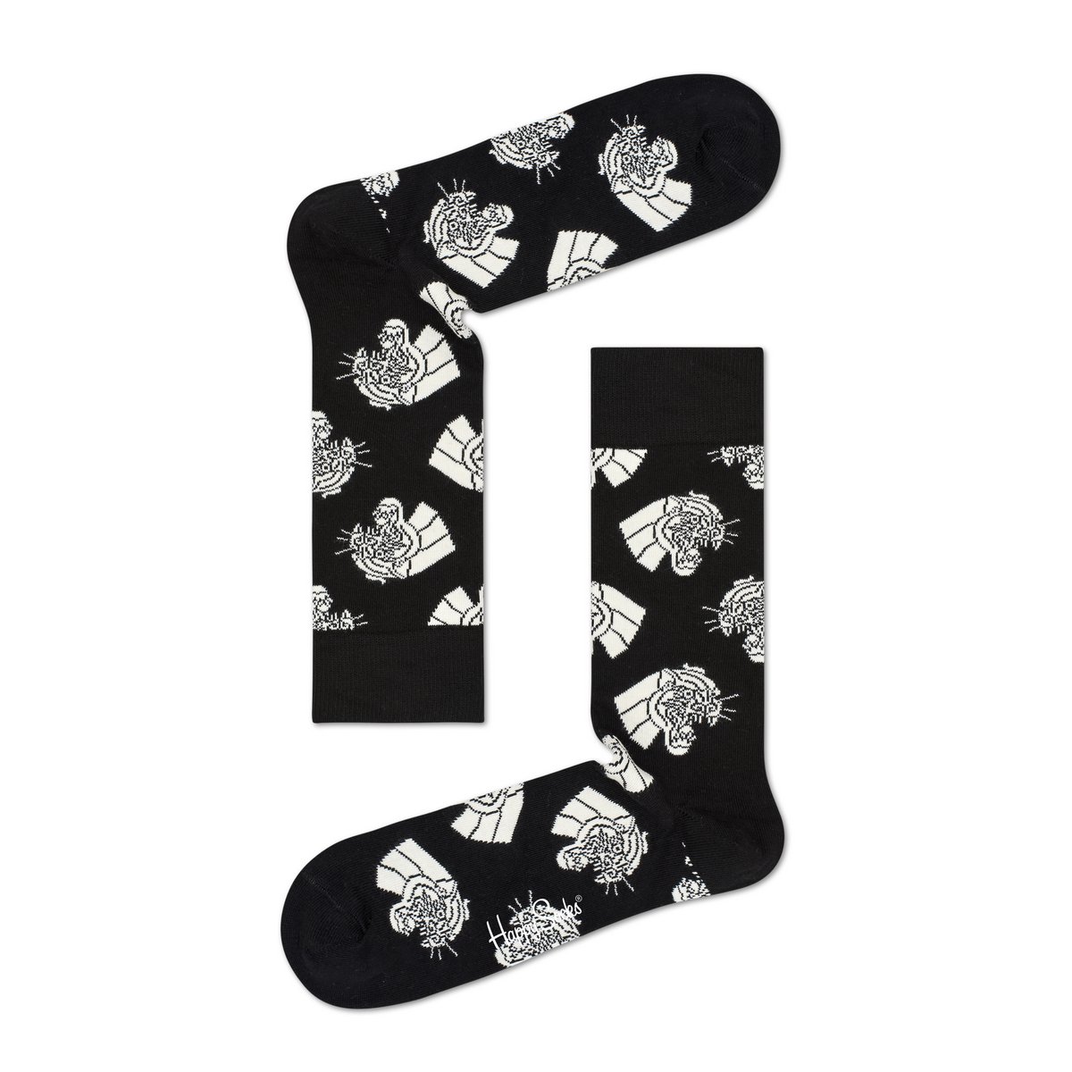 Happy Socks XBLW09-9003 Zwart & Wit Geschenkdoos