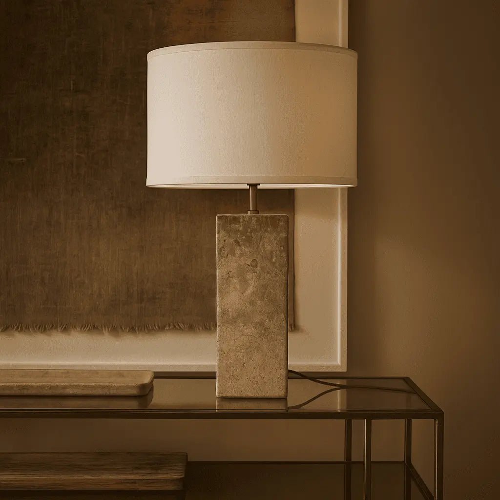 Lampada in travertino Rosie