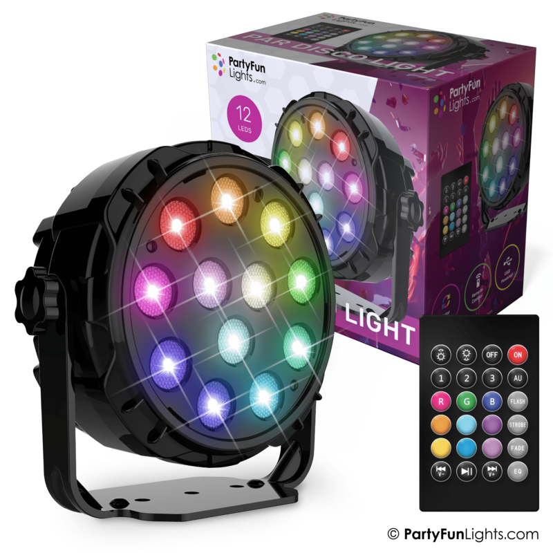 12 LED - PAR - Disco Lamp - with remote control