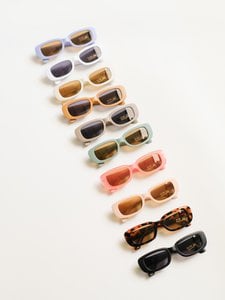 Rechteckige Retro-Sonnenbrille für Kinder – UV400-Schutz