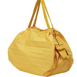 Shupatto compact foldable shopping bag size L - Mustard (Karashi)