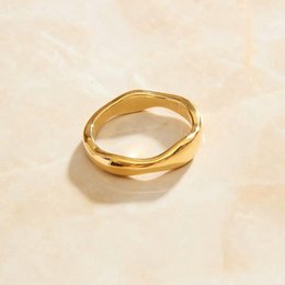 Wave Layering Stacking Ring