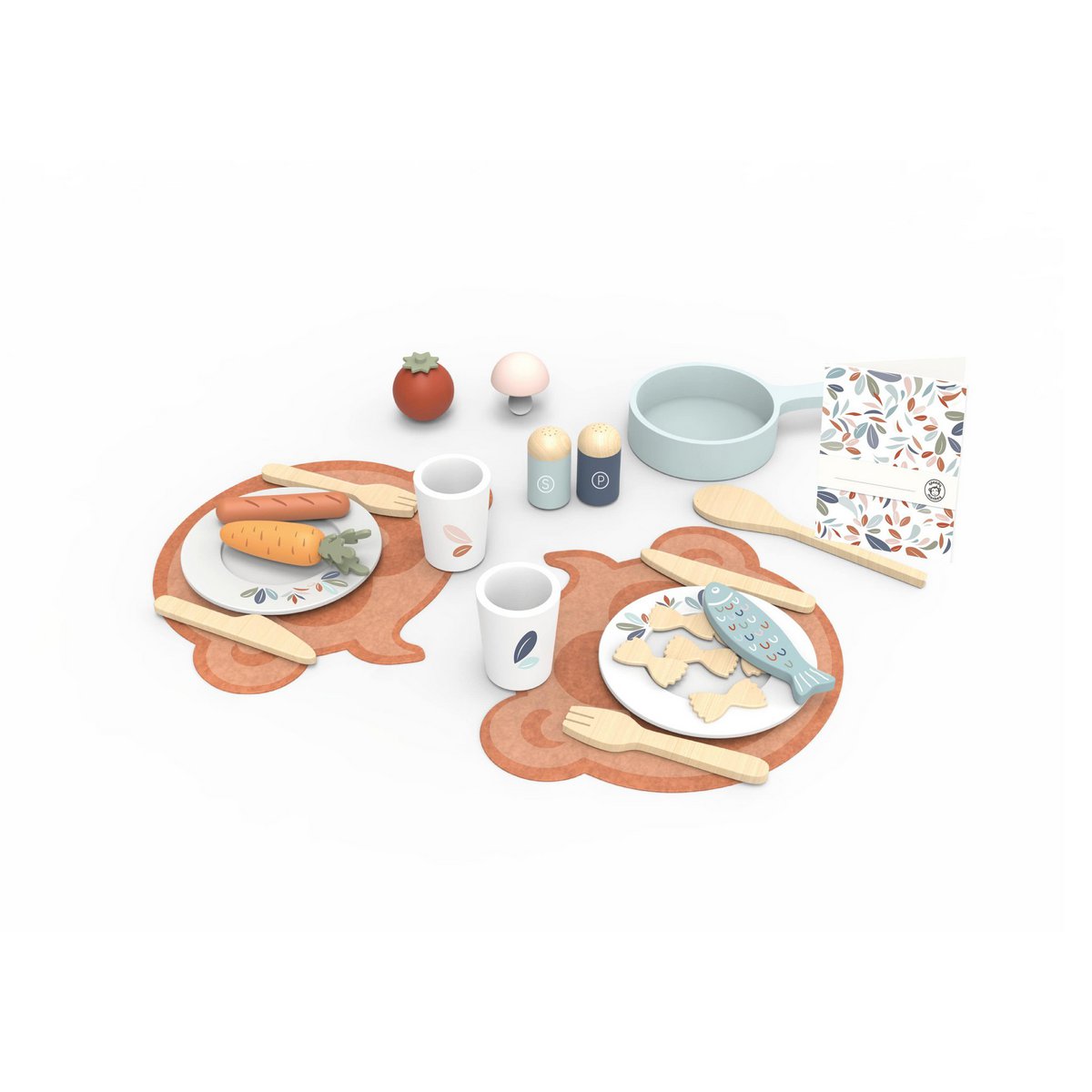 Speedy Monkey - Komplettes Dinette-Set - 19-teilig - 26x21cm