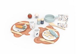 Speedy Monkey - Juego de comedor completo - 19 piezas - 26x21cm