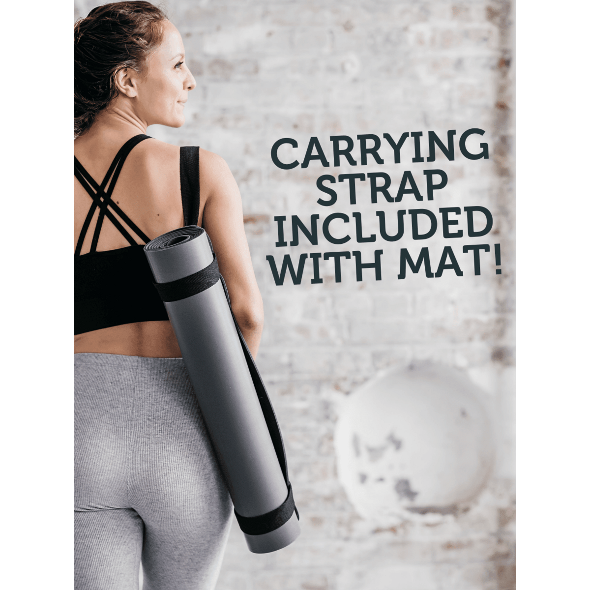 DIYogi™ GRAUE YOGAMATTE – MANDALA