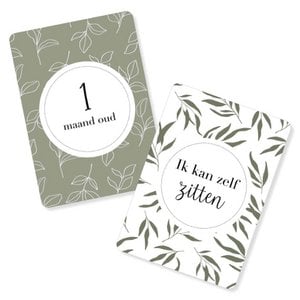 Milestone Maps | baby | first year | Leaves