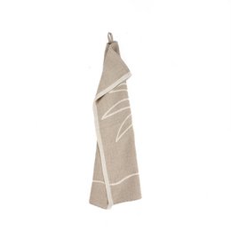 The Linen Palm Tree Kitchen Towel - Natural White - 50x70