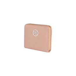 RB1086AU | Damenbrieftasche mit Reißverschluss, hergestellt in Italien aus echtem Saffiano-Leder. Pulverfarbe