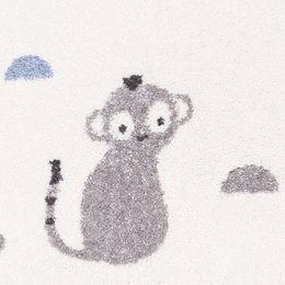 Little monkeys children's bedroom rug LITTLE WILD MONKEY HONEY M