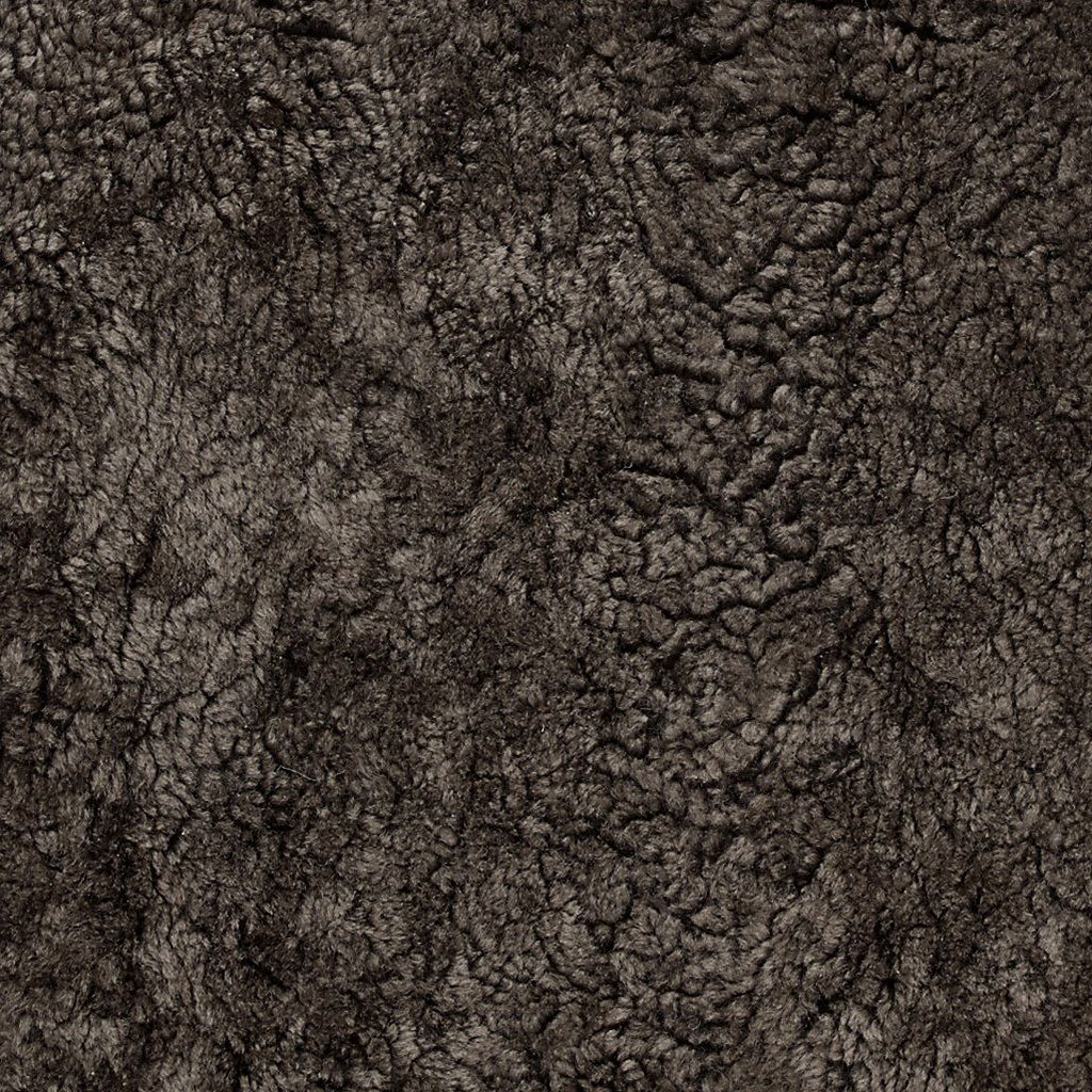 Curly cushion cover sheepskin_Dark Brown