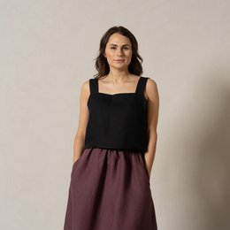 Krótki top w fartuszku Amiri