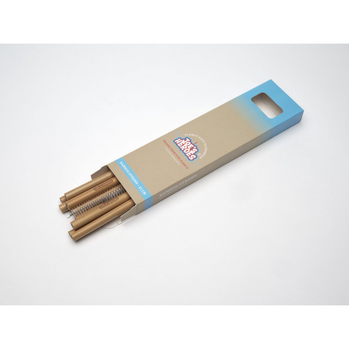Bamboo Straws 10 pieces 21 cm
