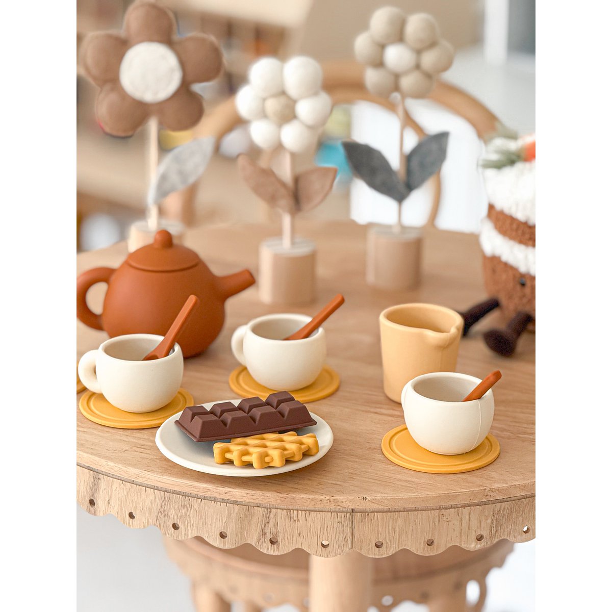 Dinette, service à Thé en Silicone 