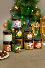 Candy Cane Juletrøfler Gavekrukke 130g | Pebermynte Holiday Chokolade
