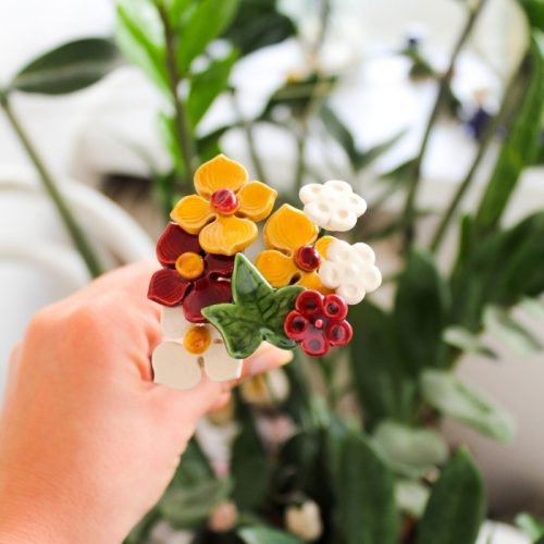 Glück Blumenstrauß in verschiedenen Farben