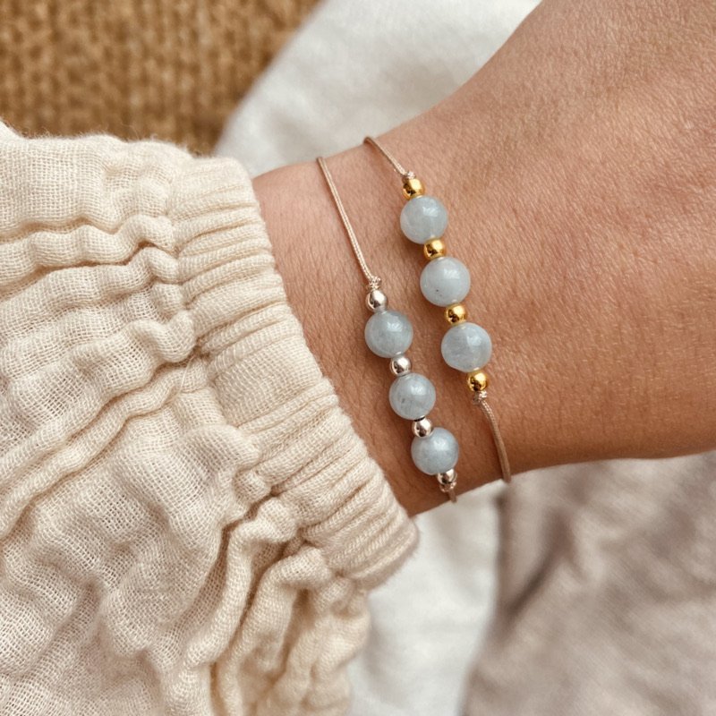 Edelarmband - Aquamarin