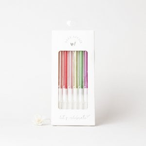 Birthday candles colorful
