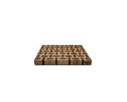 Planche à découper à motifs en bois à double grain de bout