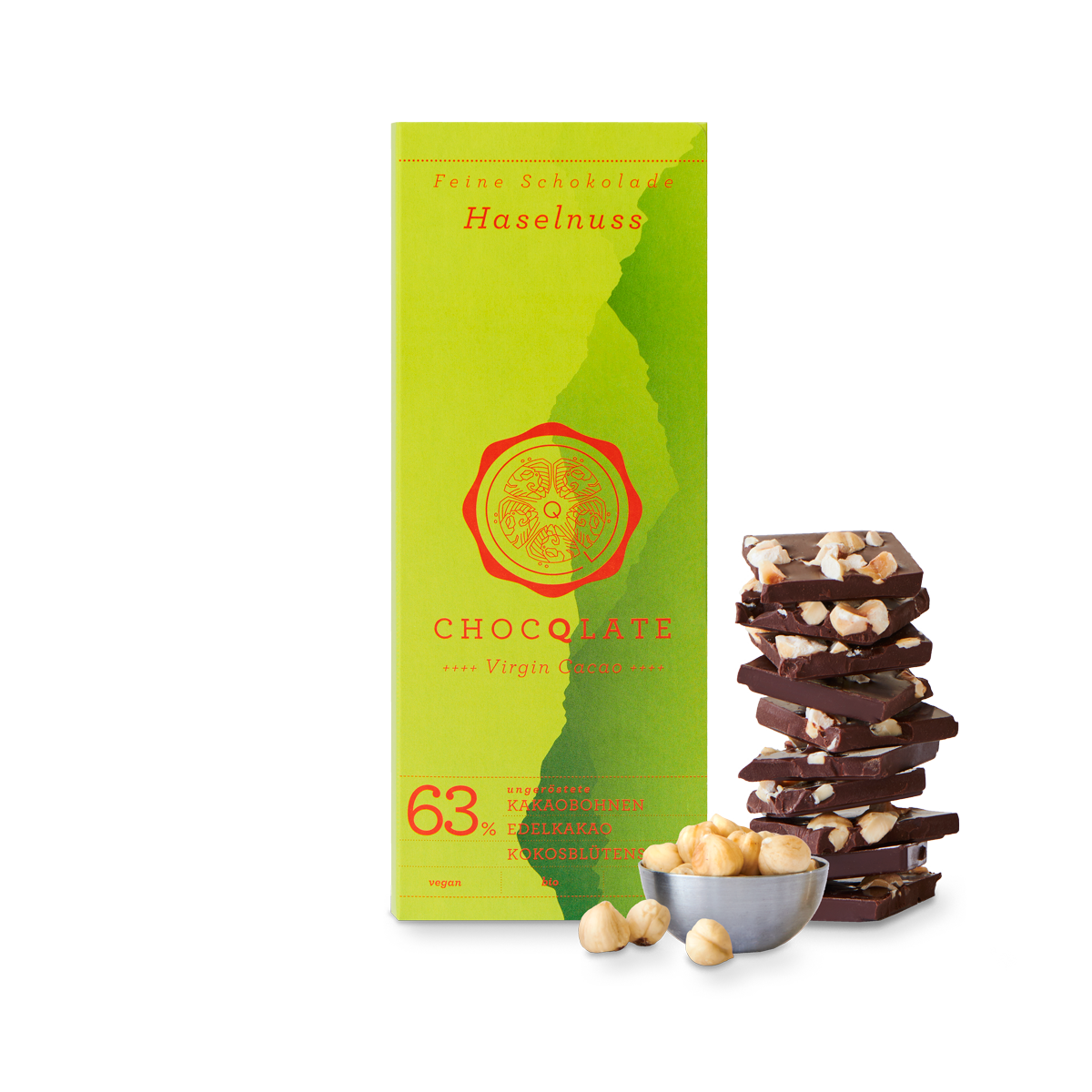 CHOCQLATE organic chocolate HAZELNUT