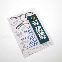 La chiave del mio successo (Portachiavi in ​​feltro con carta - Top Master)