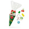 Sugar cone Merry Christmas Colorful candy mix