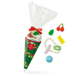 Sugar cone Merry Christmas Colorful candy mix