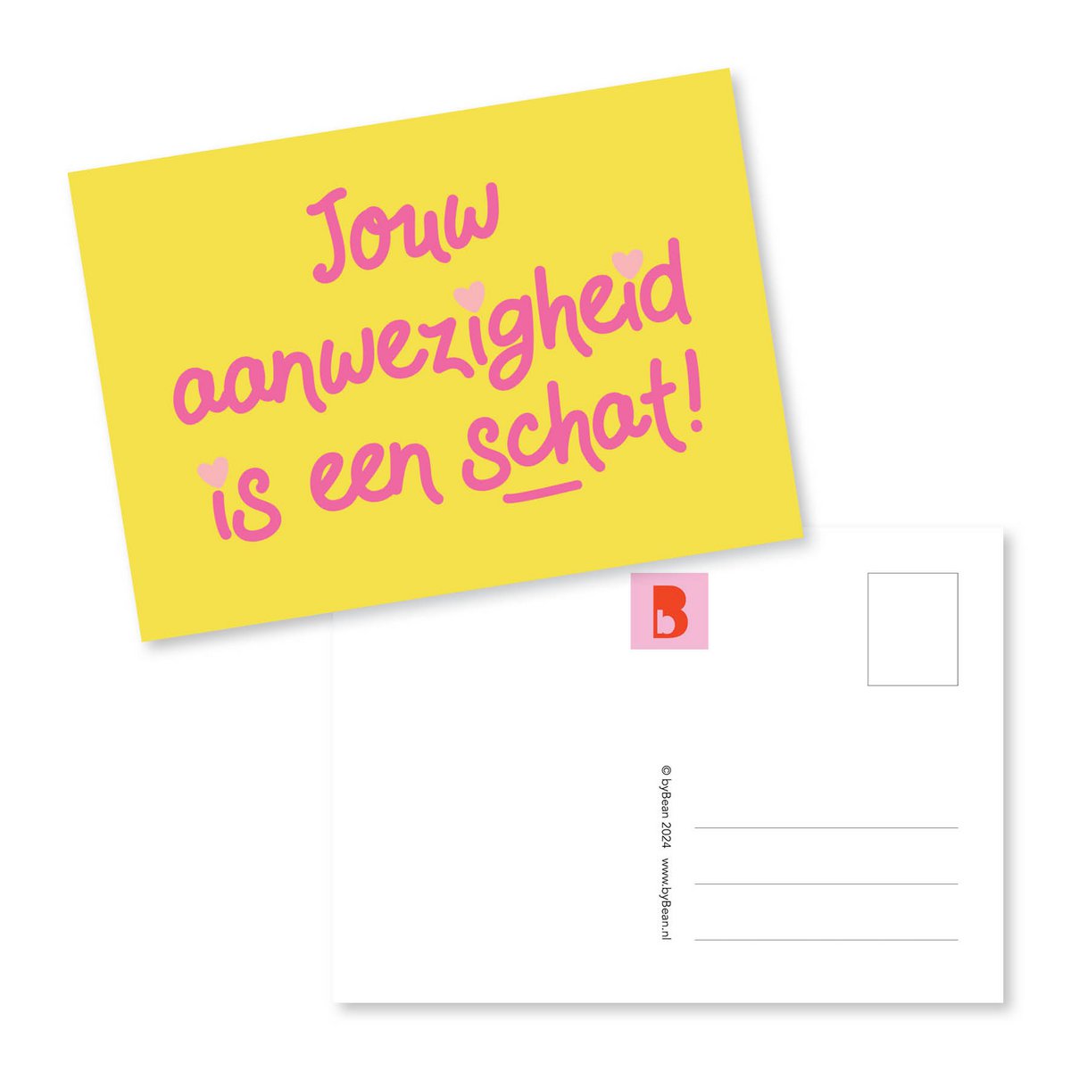 Kaartje Jouw aanwezigheid in een schat!