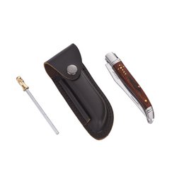 Laguiole Héritage Set couteau avec étui en cuir
