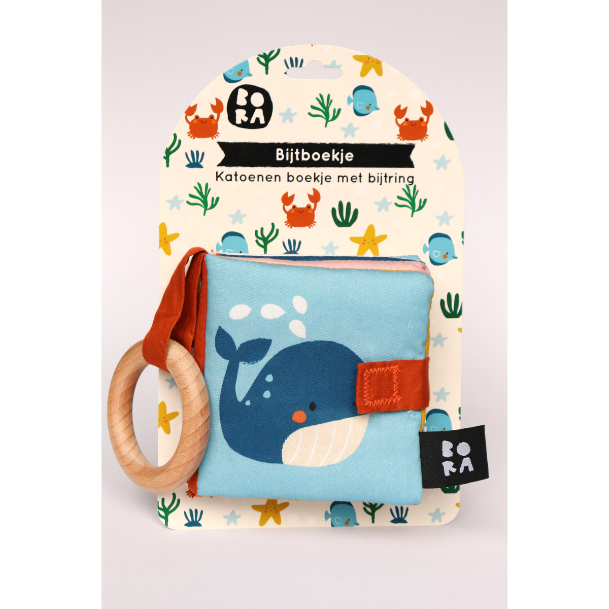 Teething ring book - Sea
