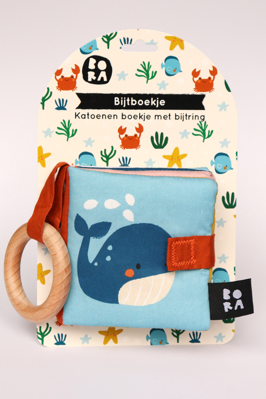 Teething ring book - Sea
