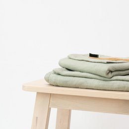 Sage Linen Feines Waffelhandtuch