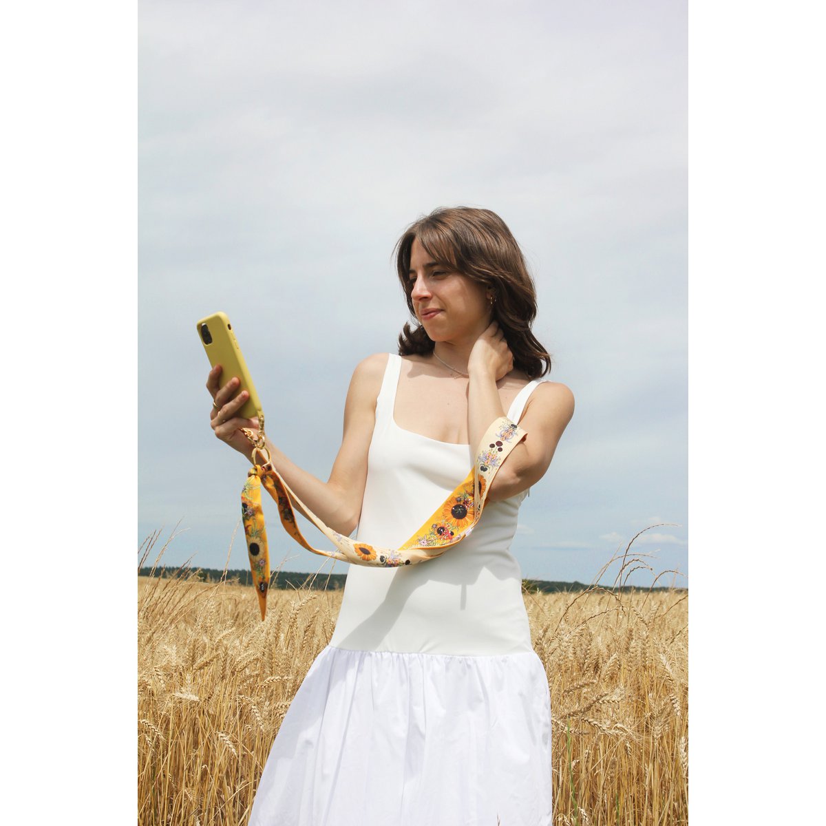 Wende-Handyband „Die Sonnenblume“