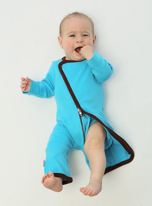 Easy-Change Zip-up Onesie