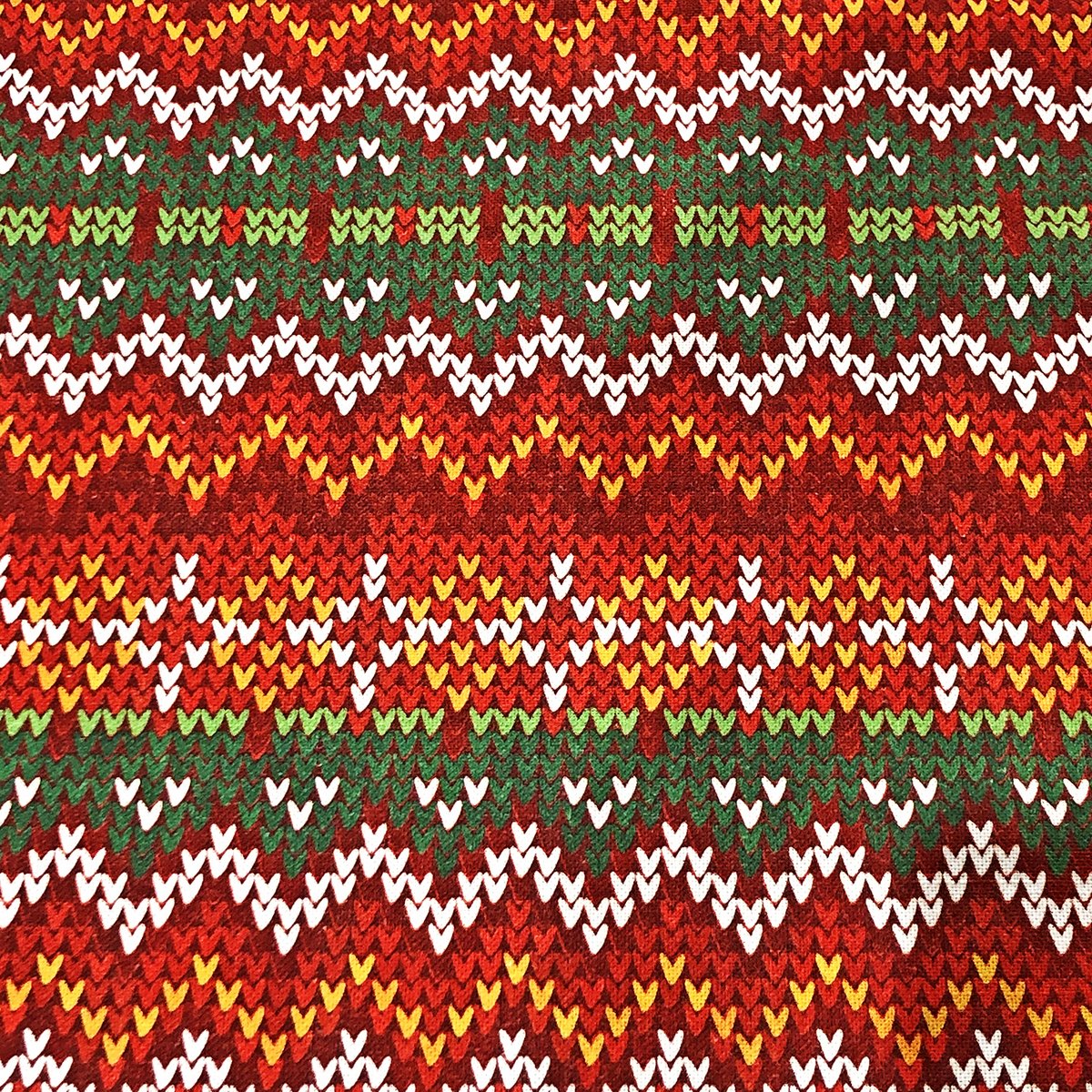 Chemin de table en tricot de Noël
