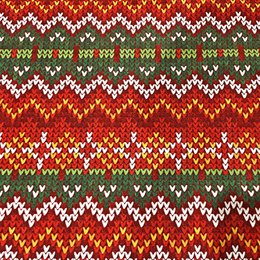 Kerst gebreide tafelloper