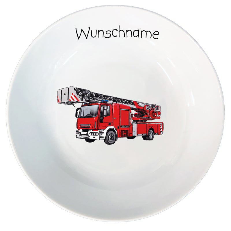 Children's service 3-pc. Fire brigade with or without a desired name