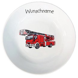 Children's service 3-pc. Fire brigade with or without a desired name