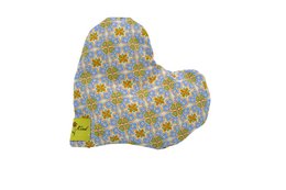Heilwolle Kissen Blumen Muster
