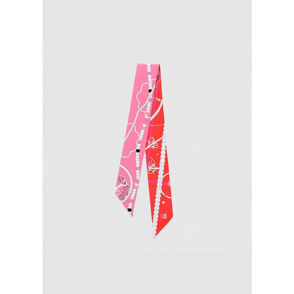 Hoofdband sjaal “Het roze sieradendoosje”