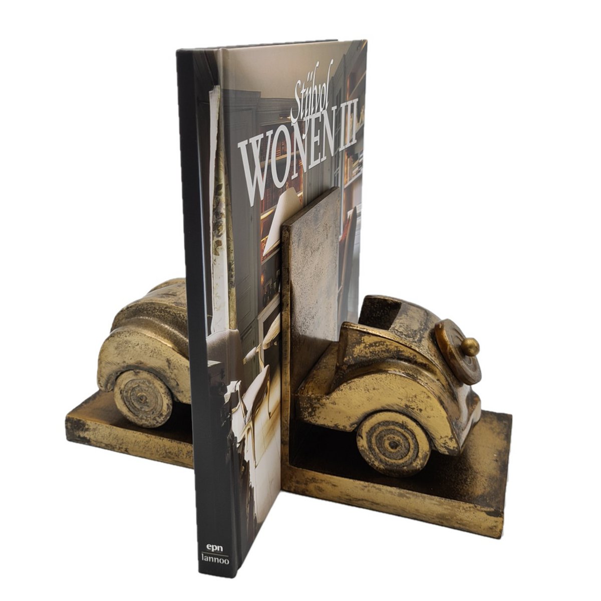 Bookend - Samochód - Antyczne Złoto