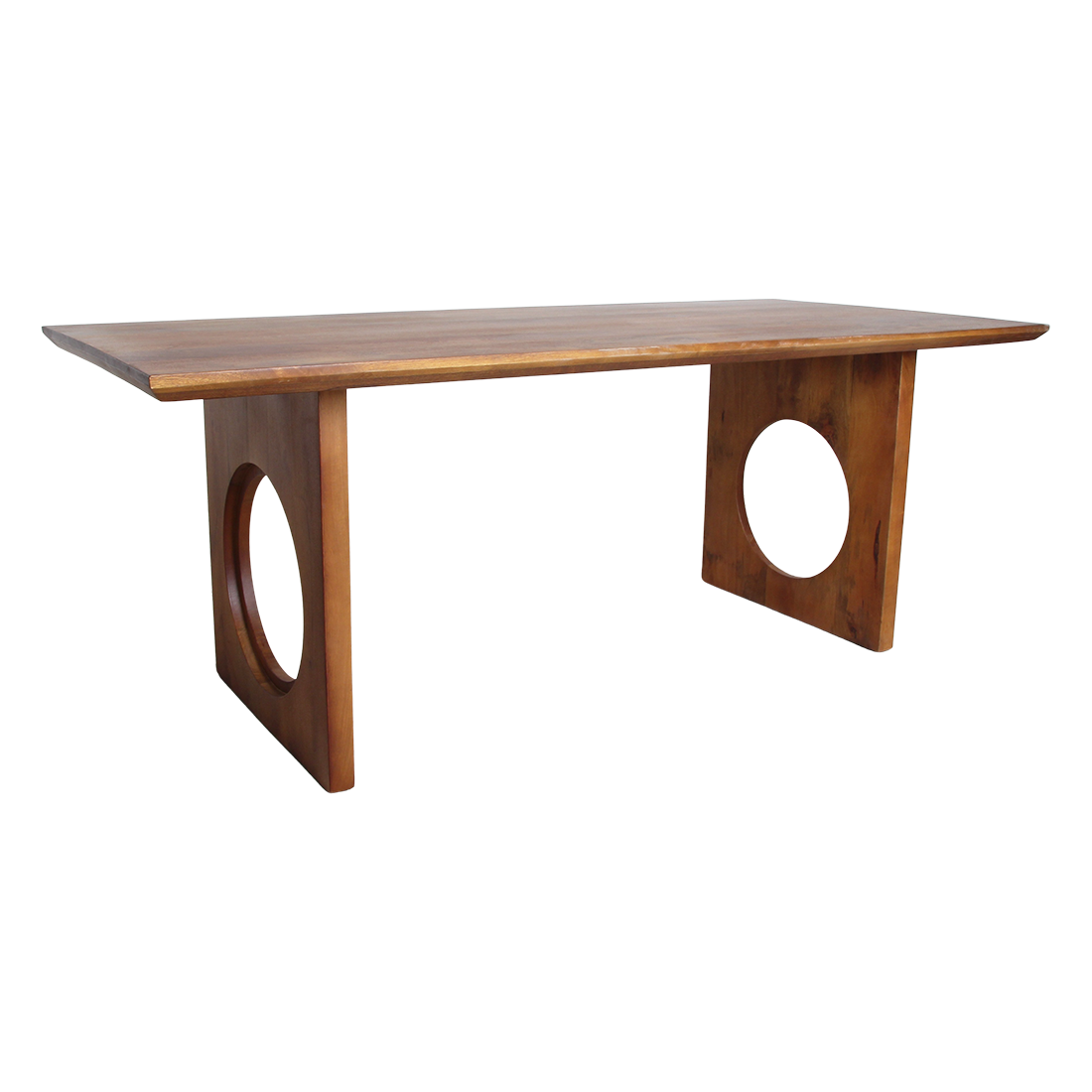 Bullnose Chamfered mangohouten eettafel Loop