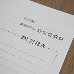 Opskriftssamlingsbog | udfyld bog A5