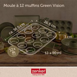 Zenker Green Vision Muffinpan met 12 holtes