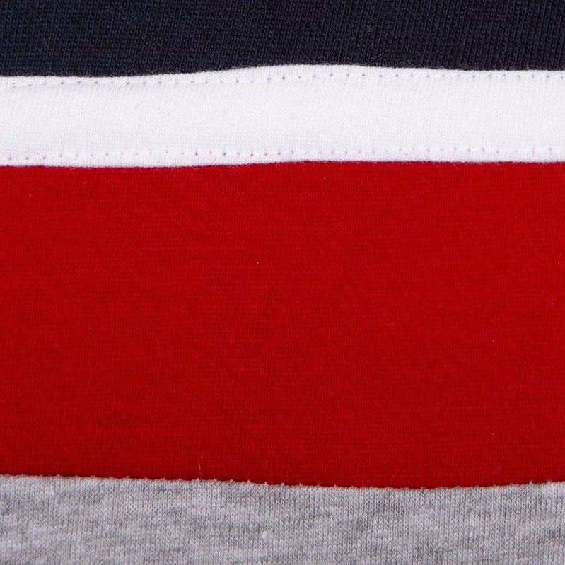 Heren pyjama set - lange mouw - marine/grijs/rood
