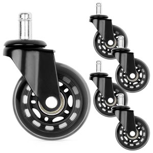 Chair Wheels Rubber 6.3 cm / 10 mm 5 pcs