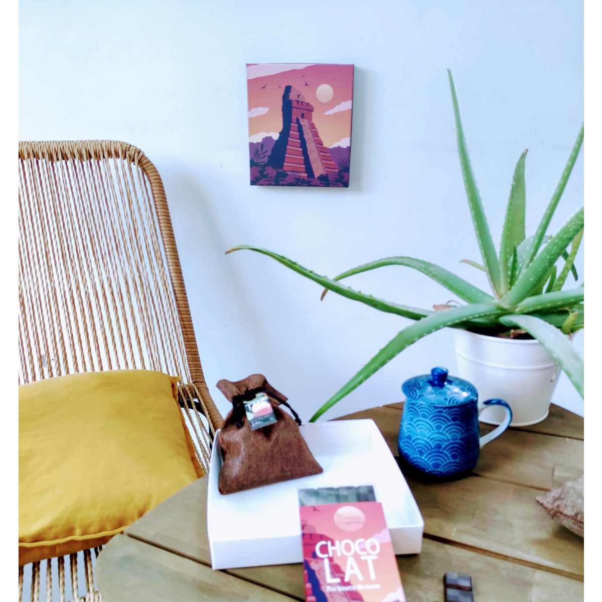 Coffret cadeau réutilisable en tableau © collection Voyage