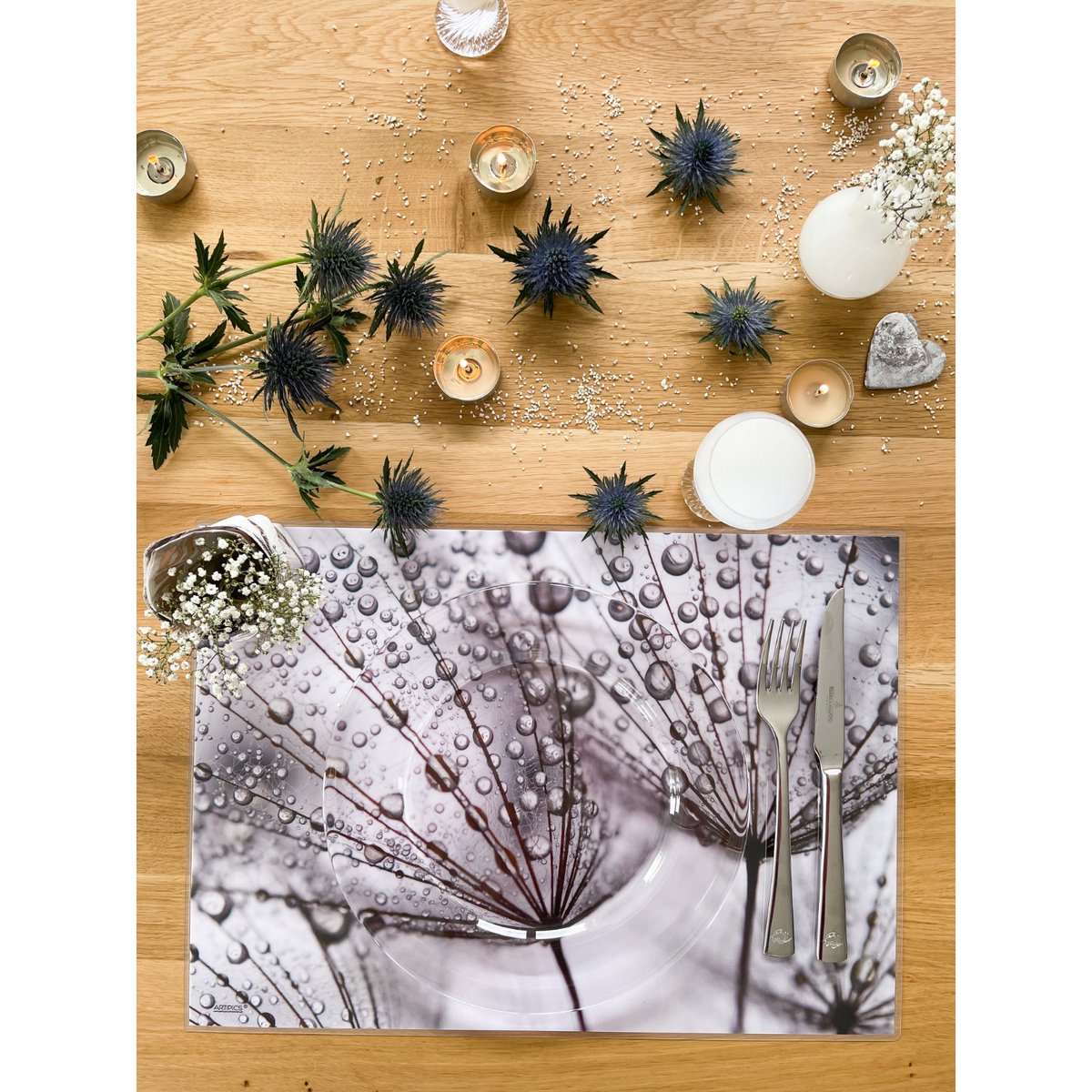 Tovagliette all'americana tovagliette 4 pezzi lavabili alle 7 del mattino da ARTIPICS plastica 42x30 cm
