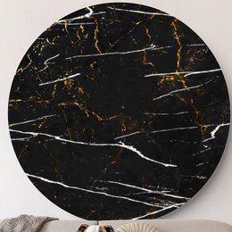 Mármol Negro Blanco Oro